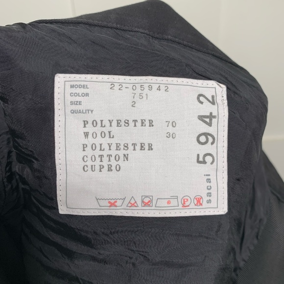 Sacai Buffalo Check Red Trousers - Picture 6 of 7